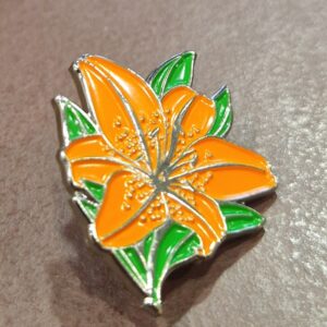 Orange Lily Lapel