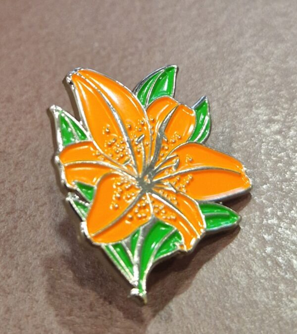 Orange Lily Lapel