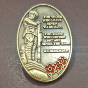 LWF We Remember pin badge