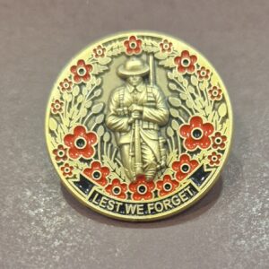 Lest We Forget pin badge