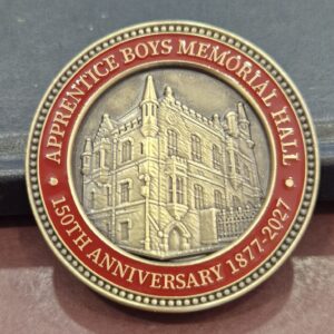 Memorial Hall pin badge